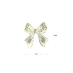 Miniatur-Schmuckstein-Schleifen, transparent, 0,9cm x 1cm x 0,2cm, waldgrün, 100 Stück