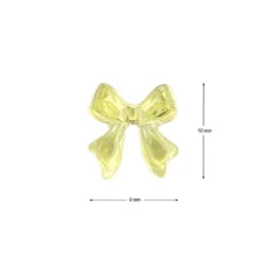 Miniatur-Schmuckstein-Schleifen, transparent, 0,9cm x 1cm x 0,2cm, apfelgrün, 100 Stück
