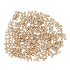Miniatur-Schmuckstein-Schleifen, perlmutt, 0,9cm x 1cm x 0,2cm, gold, 100 Stück