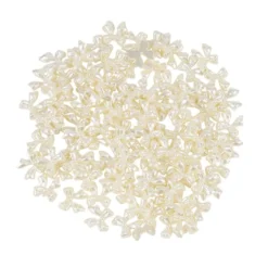 Miniatur-Schmuckstein-Schleifen, perlmutt, 0,9cm x 1cm x 0,2cm, champagner, 100 Stück