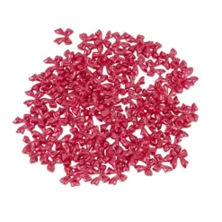 Miniatur-Schmuckstein-Schleifen, perlmutt, 0,9cm x 1cm x 0,2cm, rot, 100 Stück