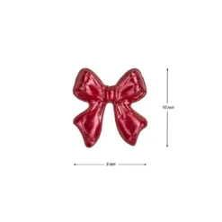 Miniatur-Schmuckstein-Schleifen, perlmutt, 0,9cm x 1cm x 0,2cm, rot, 100 Stück