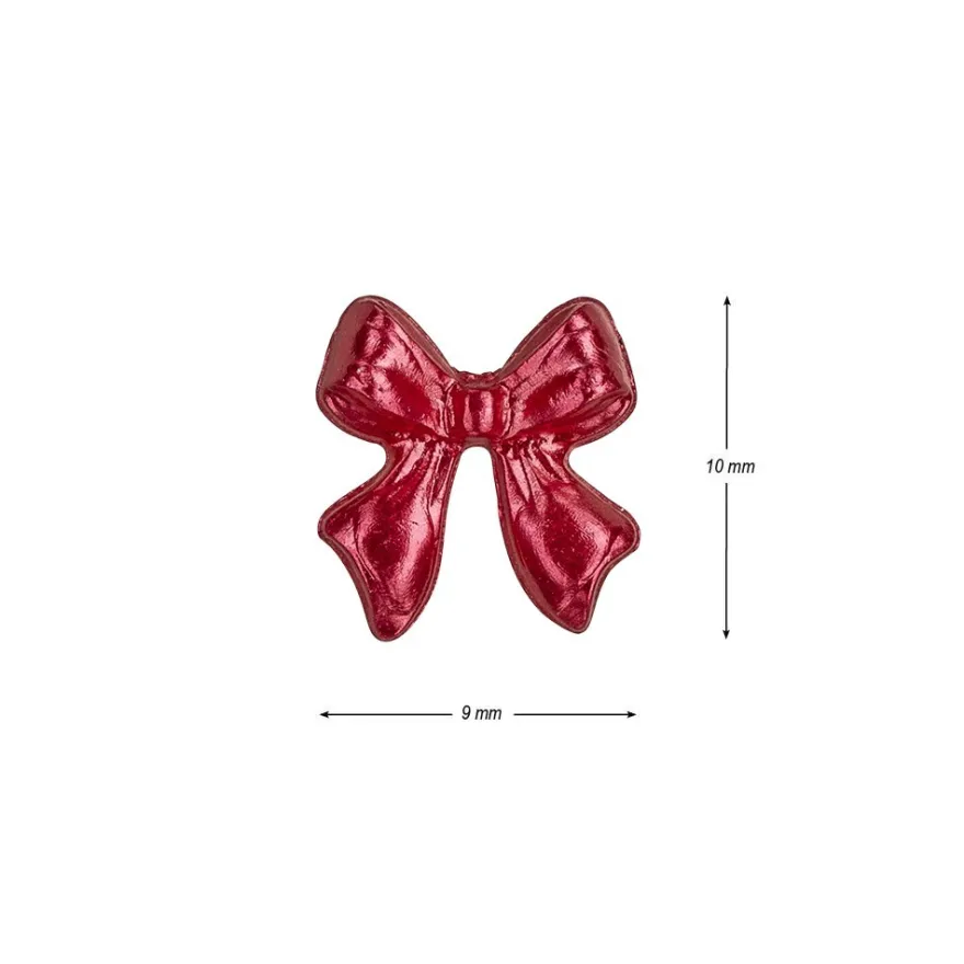 Miniatur-Schmuckstein-Schleifen, perlmutt, 0,9cm x 1cm x 0,2cm, rot, 100 Stück