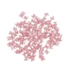 Miniatur-Schmuckstein-Schmetterlinge, perlmutt, 0,6cm x 0,6cm x 0,3cm, pastell-pink, 100 Stück