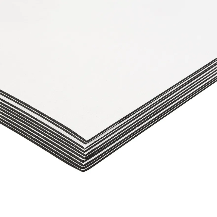 Moosgummi, beidseitig klebend, DIN A4, 2mm, schwarz, 10 Bogen