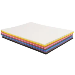 Moosgummi, DIN A4, 2mm stark, 10 Farben, 20 Bogen