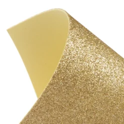 Moosgummi, Glitzer 1, DIN A4, 2mm stark, gold, 10 Bogen