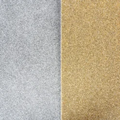 Moosgummi, Glitzer 2, DIN A4, 2mm stark, 5x silber & 5x gold, 10 Bogen