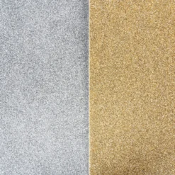 Moosgummi, selbstklebend, Glitzer 2, DIN A4, 2mm, gold & silber, 10 Bogen