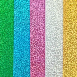 Moosgummi, selbstklebend, Holografie-Effekt, DIN A4, 2mm, verschiedene Farben, 10 Bogen