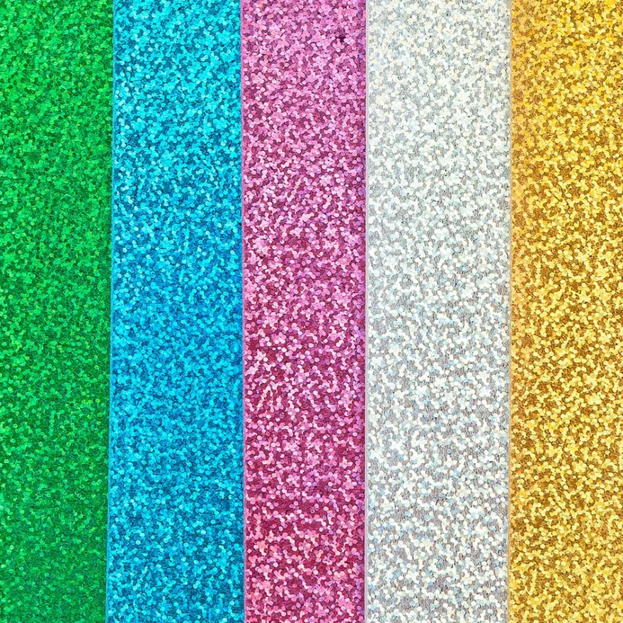 Moosgummi, selbstklebend, Holografie-Effekt, DIN A4, 2mm, verschiedene Farben, 10 Bogen