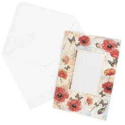 Motiv-Grußkarten, Blütentraum 4, B6, 230 g/m³, 5 Designs, inkl. weißen Umschlägen, 10 Stück