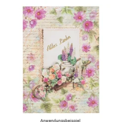 Motiv-Grußkarten, Blütentraum 4, B6, 230 g/m³, 5 Designs, inkl. weißen Umschlägen, 10 Stück