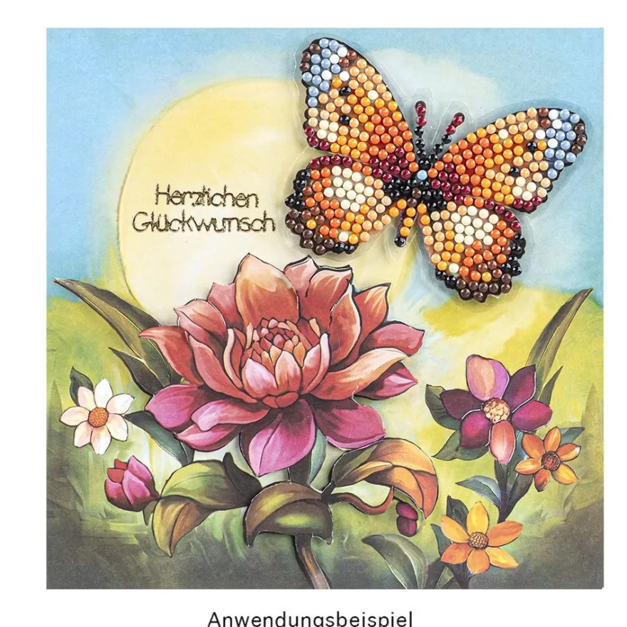 Motiv-Grußkarten, Blumen, 16cm x 16cm, 5 Designs, inkl. Umschläge, 10 Stück