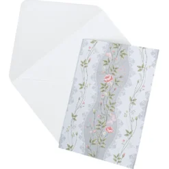 Motiv-Grußkarten, Blumenranken, B6, 230 g/m², 5 versch. Farben, inkl. Umschläge, 10 Stück
