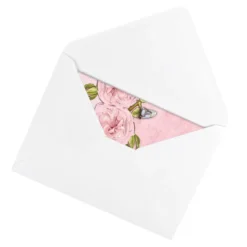 Motiv-Grußkarten, Blumenranken 2, 11,5cm x 16,5cm, 5 Designs, inkl. Umschläge, 10 Stück