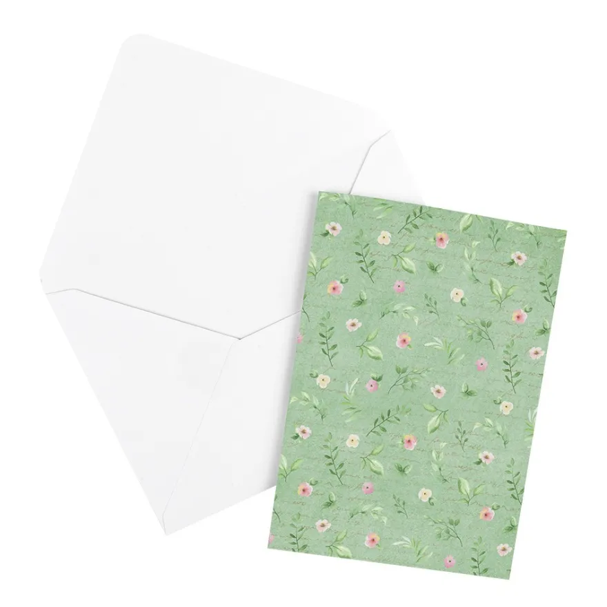 Motiv-Grußkarten, Blumen, 2x 5 Designs, 11,5cm x 16,5cm, inkl. Umschläge, 10 Stück