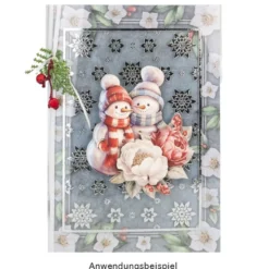 Motiv-Grußkarten, Christrosen, 11,5cm x 16,5cm, 230g/m², 5 Designs, inkl. Umschläge, 10 Stück