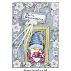 Motiv-Grußkarten, Christrosen, 11,5cm x 16,5cm, 230g/m², 5 Designs, inkl. Umschläge, 10 Stück