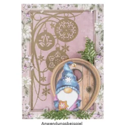 Motiv-Grußkarten, Christrosen, 11,5cm x 16,5cm, 230g/m², 5 Designs, inkl. Umschläge, 10 Stück