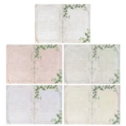 Motiv-Grußkarten, Efeu, 11,5cm x 16,5cm, 5 Designs, inkl. Umschläge, 10 Stück