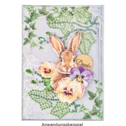 Motiv-Grußkarten, Efeu, 11,5cm x 16,5cm, 5 Designs, inkl. Umschläge, 10 Stück