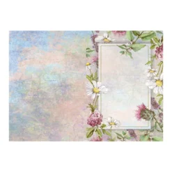 Motiv-Grußkarten, Florale Rahmen 1, 11,5cm x 16,5 cm, inkl. Umschläge, 10 Stück