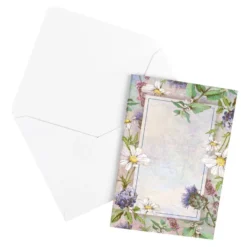 Motiv-Grußkarten, Florale Rahmen 2, 11,5cm x 16,5 cm, inkl. Umschläge, 10 Stück