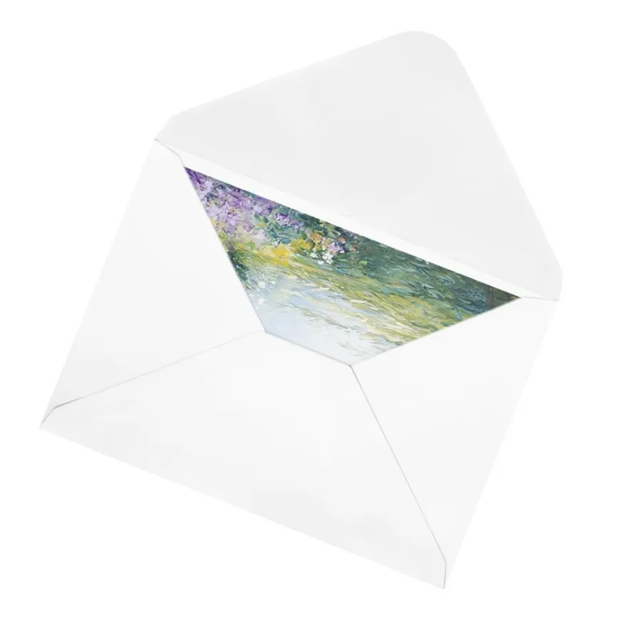 Motiv-Grußkarten, Gartenlandschaften, 11,5cm x 16,5cm, 5 Designs, inkl. Umschläge, 10 Stück