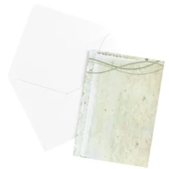 Motiv-Grußkarten, Holzoptik, 11,5cm x 16,5cm, 5 Designs, inkl. Umschläge, 10 Stück