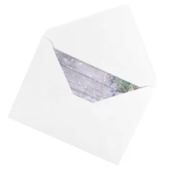 Motiv-Grußkarten, Holzpaneele, Winterzeit, 11,5cm x 16,5cm, 5 Designs, inkl. Umschläge, 10 Stück