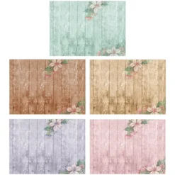 Motiv-Grußkarten, Holzpaneele, Winterzeit, 11,5cm x 16,5cm, 5 Designs, inkl. Umschläge, 10 Stück