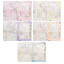 Motiv-Grußkarten, Hortensien 1, 11,5cm x 16,5cm, 5 Designs, inkl. Umschläge, 10 Stück
