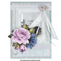 Motiv-Grußkarten, Lavendel, 11,5cm x 16,5cm, 5 Designs, inkl. Umschläge, 10 Stück