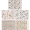Motiv-Grußkarten, Marmor, Blumen, 11,5cm x 16,5cm, 5 Designs, inkl. Umschläge, 10 Stück