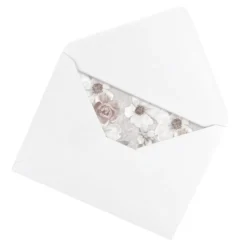 Motiv-Grußkarten, Marmor, Blumen, 11,5cm x 16,5cm, 5 Designs, inkl. Umschläge, 10 Stück