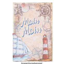 Motiv-Grußkarten, Nostalgie, Maritim, 11,5cm x 16,5 cm, inkl. Umschläge, 10 Stück