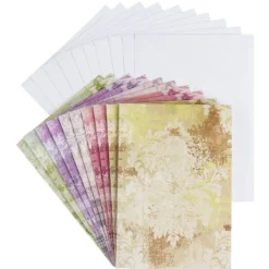 Motiv-Grußkarten, Ornamentik 2, B6, 5 versch. Farbtöne, inkl. Umschläge, 10 Stück