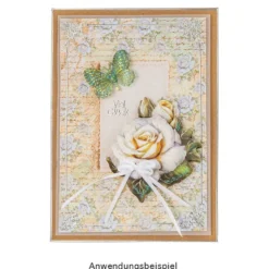 Motiv-Grußkarten, Rosen 1, 11,5cm x 16,5cm, 5 Designs, inkl. Umschläge, 10 Stück