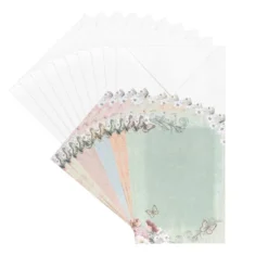 Motiv-Grußkarten, Schmetterlinge, 11,5cm x 16,5cm, 5 Designs, inkl. Umschläge, 10 Stück