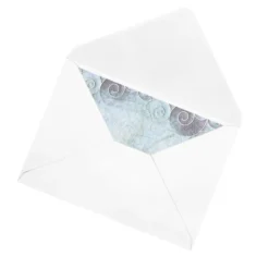 Motiv-Grußkarten, Schnörkel, 11,5cm x 16,5cm, 5 Designs, inkl. Umschläge, 10 Stück