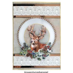Motiv-Grußkarten, Spitze, B6, 230 g/m², verschiedene Designs, inkl. Umschläge, 10 Stück