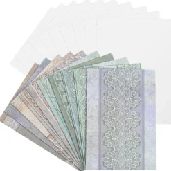 Motiv-Grußkarten, Spitze, B6, 230 g/m², verschiedene Designs, inkl. Umschläge, 10 Stück