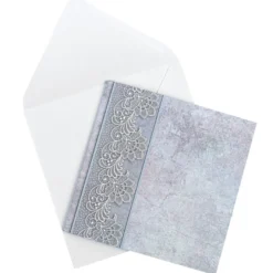 Motiv-Grußkarten, Spitze, 16cm x 16cm, 230 g/m², verschiedene Designs, inkl. Umschläge, 10 Stück