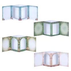 Motiv-Grußkarten & Umschläge, mit Sichtfenster, 8 Designs in 2 Größen, 24-teilig