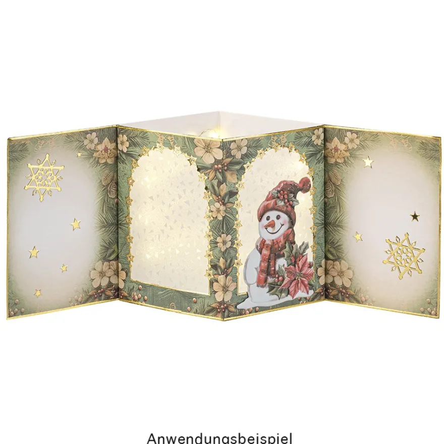 Motiv-Grußkarten & Umschläge, mit Sichtfenster, 8 Designs in 2 Größen, 24-teilig