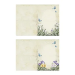 Motiv-Grußkarten, Vintage-Frühblüher, 11,5cm x 16,5cm, 2 Designs, inkl. Umschläge, 10 Stück