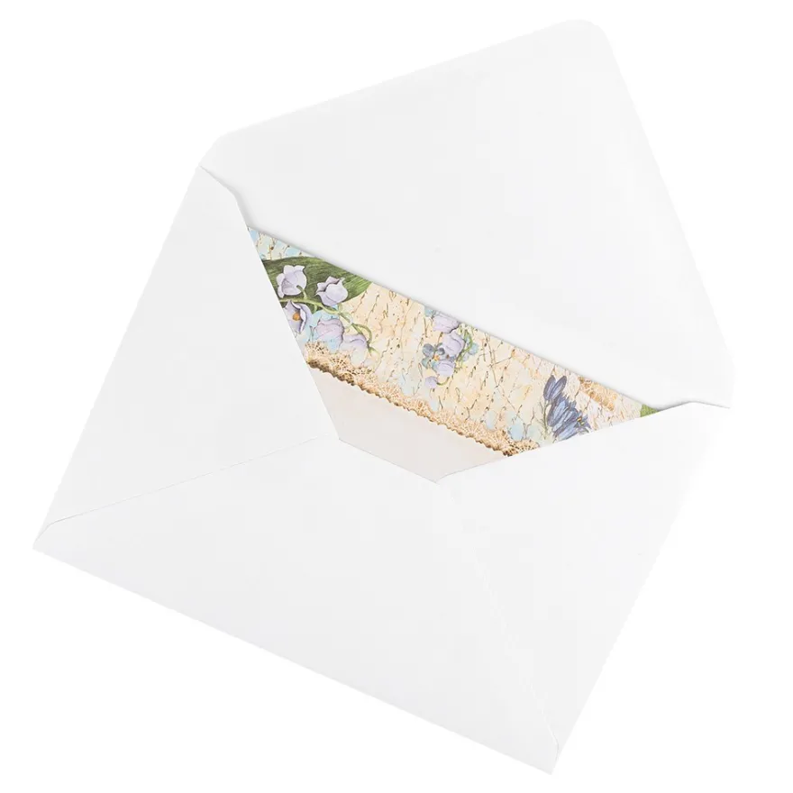 Motiv-Grußkarten, Vintage-Maiglöckchen, 11,5 cm x 16,5 cm, 5 Designs, inkl. Umschläge, 10 Stück