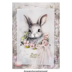 Motiv-Grußkarten, Vintage-Ostern 1, 5 Designs, 11,5cm x 16,5cm, inkl. Umschläge, 10 Stück