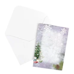 Motiv-Grußkarten, Weihnachten, 11,5cm x 16,5cm, 5 Designs, inkl. Umschläge, 10 Stück